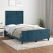 vidaXL Bedframe fluweel donkerblauw 120x190 cm