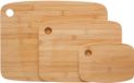 Secret de Gourmet Set van 3 snijplanken van bamboe hout - 19/29/37 cm