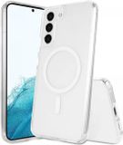Selected by GSMpunt.nl Samsung Hoesje Geschikt voor Samsung Galaxy S22 Plus - Compatibel met MagSafe - Hard Back Cover met Magneet - Transparant