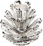 Merkloos Edzard Kandelaar Cone - Kaarshouder Tafel - Sfeervol Huis - Modern Design - 6 cm Hoog - Zilver