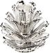 Merkloos Edzard Kandelaar Cone - Kaarshouder Tafel - Sfeervol Huis - Modern Design - 6 cm Hoog - Zilver