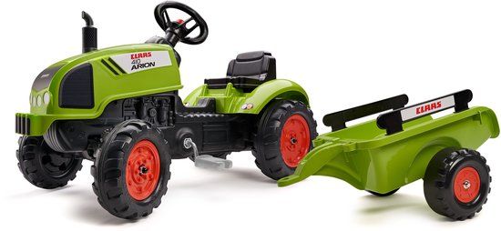 Falk Claas Arion 410 Tractor + Trailer - Green/Yellow/Black - 3+ Years
