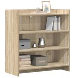 vidaXL Dressoir Sonoma Eiken 75 x 36 x 80 cm Bewerkt hout