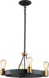Hinkley LED Hanglamp Silas | 4X E27 Max 60W | Dimbaar | Aged Zinc & Heritage Brass