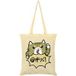 Tierisch - Fun Linnen tas - Sweary Cat Tote Bag - crème
