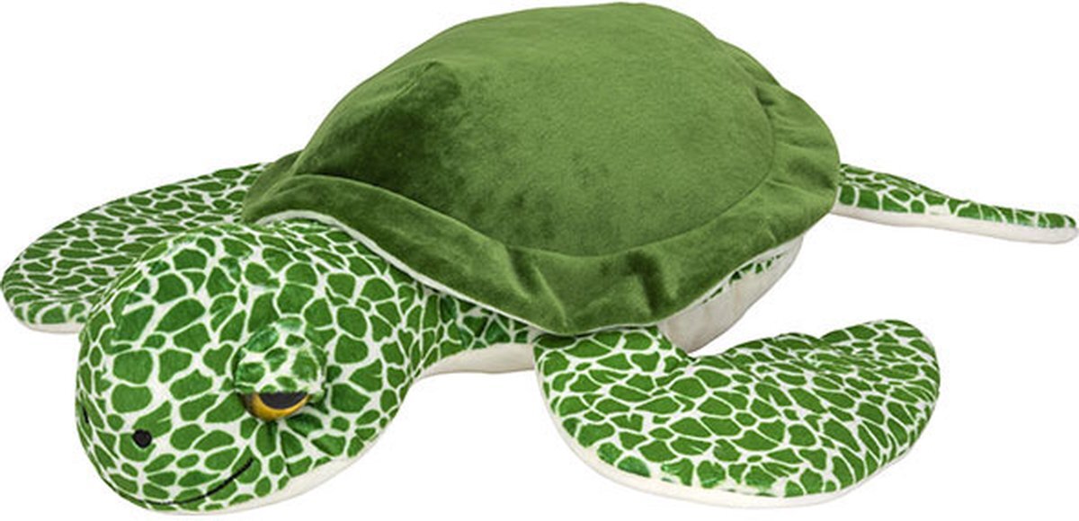 Nature Planet Pluche knuffel zeeschildpad van 100 cm - Speelgoed knuffeldieren schildpadden