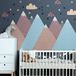 Ambiance Sticker Muurstickers voor kinderen - Scandinavische bergen - 50x75cm