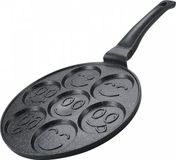 Herzberg 26cm Pannenkoek- En Crêpepan Met Marmeren Coating - 7 Smiley Emoji