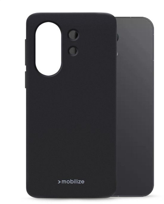 Mobilize Rubber Gelly Case - Geschikt voor vivo X300 FE - Matt Black