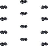 Merkloos / Sans marque Naaisets Metalen Drukknopen 12 Sets 8 mm Duurzaam Sluitsysteem