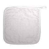 Rayher 3833600 pannenlappen, 19 x 19 cm, vierkant, wit, 2 stuks, wasbaar, bescherming bij het koken en bakken, ideaal om te beschilderen