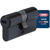 ABUS Profielcilinder D6XBL 40/40 met codekaart en 5 sleutels - 96806 - zwart