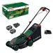 Bosch Tondeuse sur batterie Rotak 18V2-38, 18V, 38 cm largeur de coupe, incluant 2 x 4Ah batteries et chargeur