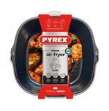 Pyrex Metalen mand/bak met handvat voor AIR FRYER 22x21 cm vierkant