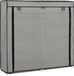 vidaXL Schoenenkast met hoes 115x28x110 cm stof grijs