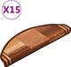 vidaXL - Trapmatten - Zelfklevend - 15 stuks - 65x21x4 cm - Bruin