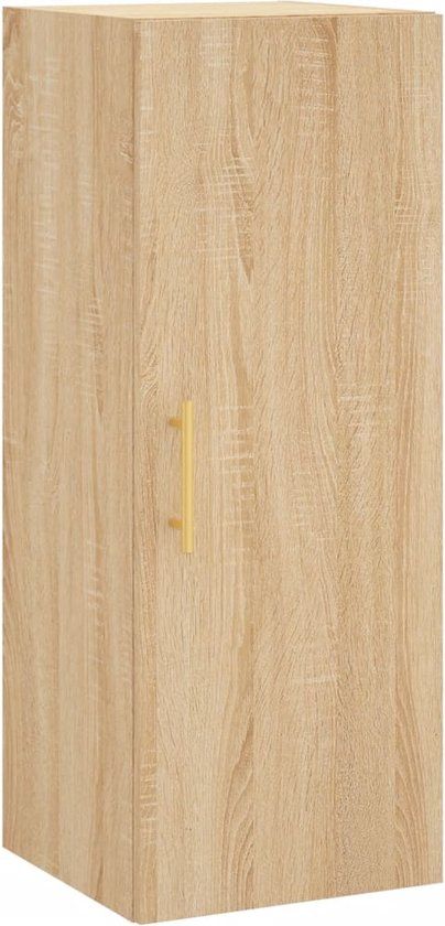 vidaXL Bovenkast 34,5x34x90 cm Sonoma Eikenkleurig