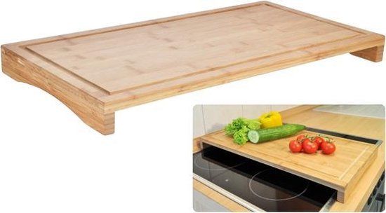 HI Snijplank 2-in-1 - 54x28x4,5 cm - Bamboe - Rechthoekig - Licht bruin