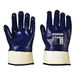 Portwest A302 Volledig Gedipte Nitril Manchet Handschoen Duurzaam Ademend | Marineblauw, 2XL