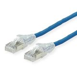 Dätwyler Patchkabel Kat.6A (Class EA) S/FTP, CU 7702 flex LSOH, AMP v2, blau, 15 m