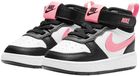 Nike Court Borough Mid 2 Sneakers Junior Zwart/Roze Leer Klittenband Maat 26