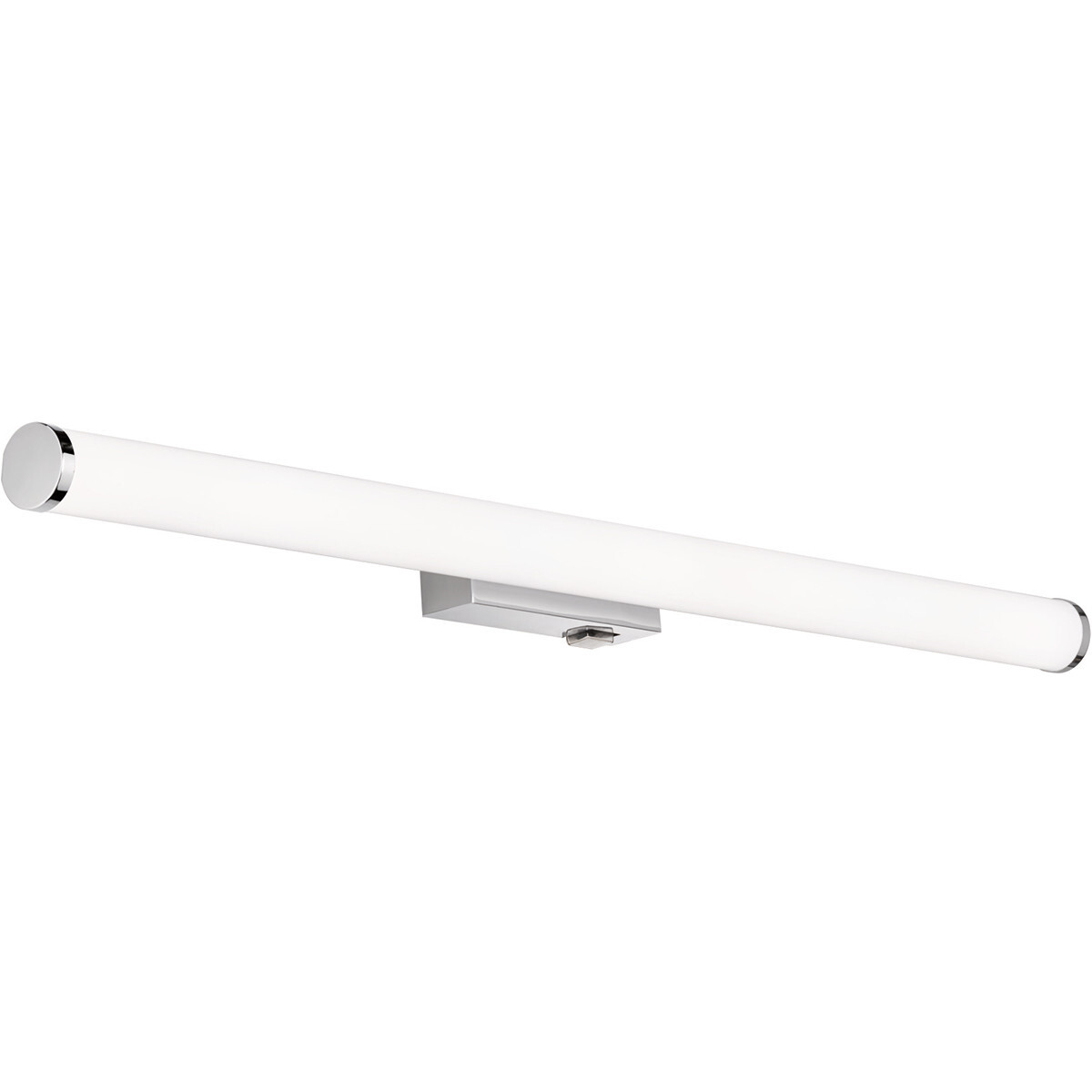 BES LED LED Spiegelverlichting - Trion Matero - 8W - Spatwaterdicht IP44 - Warm Wit 3000K - Glans Chroom - Aluminium chroom