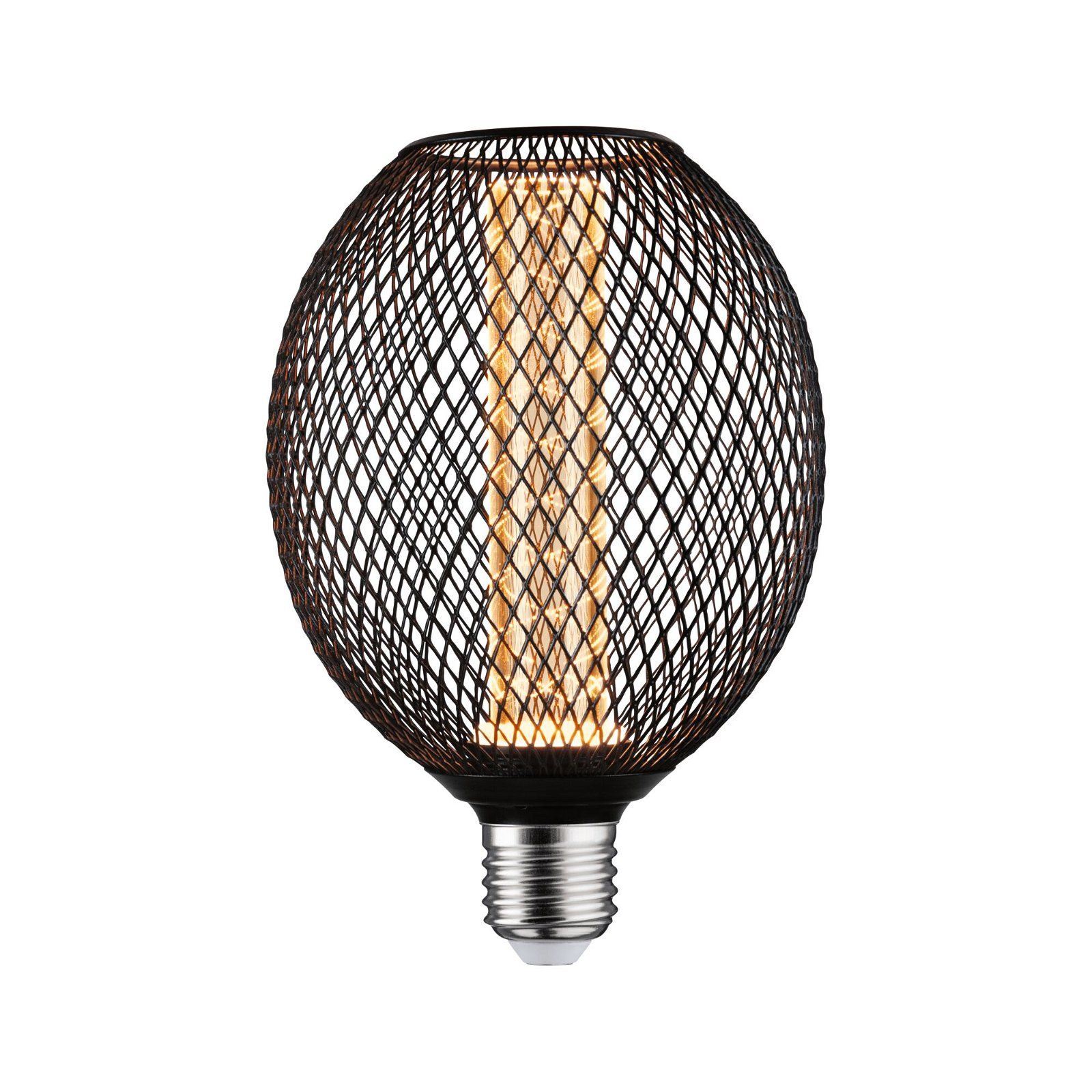Paulmann Metallic Glow LED Globe E27 Spiral 4.2W 1800K - Zwart