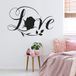 Sticker Mural Amour - 337x530 Cm - Noir