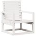 VidaXL Chaise de jardin blanc 57,5x63x76 cm