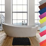 MSV Badmat Antislip – Zachte Absorberend Badkamer Mat met Kiezelsteenmotief – Badmatten voor Douche en Bad