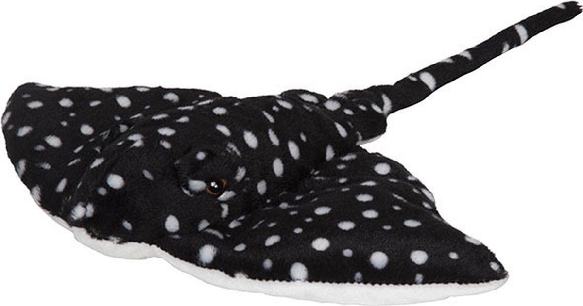 Nature Planet Pluche knuffel gevlekte adelaars rog 36 cm - Multi