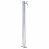 vidaXL Waterzuil rond 60 cm roestvrij staal