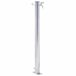 vidaXL Waterzuil rond 60 cm roestvrij staal
