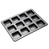 MasterClass brownieblik met 12 vakjes, vakverdelingen en anti-aanbak laag, 34 x 26 cm