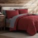 Coleman Tweepersoonsdekbedset omkeerbaar bed-in-a-tas - dubbelzijdige kleuropties, dekbed voor het hele seizoen + shams + lakens - perfect voor thuis, hut of kamp, bordeaux/grijs