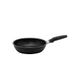 Meyer Accent-serie non-stick koekenpan 20cm - kleine inductie koekenpan met ergonomische siliconen handgrepen, oven- en vaatwasmachinebestendig, duurzaam kookgerei, mat zwart