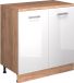 Vicco Armoire d'extension Rion, Blanc Laqué/Chêne Doré, 80 x 46 cm