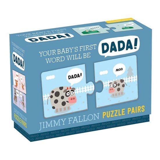 Galison Jimmy Fallon Your Baby's First Word Will Be Dada Puzzle Pairs