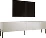 3E 3xE living.com 3xE living Tv-meubel op Poten 170 cm, 2 Deuren, Kasjmier/Zwarte Poten, 170 x 32 x 52 cm