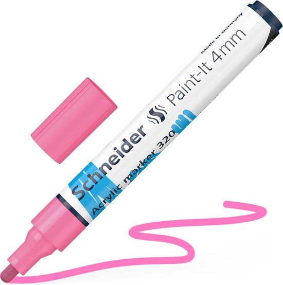 Schneider Schrijfwaren Schneider Paint-It 320 Acrylic Marker - 4mm - Pink - 120209