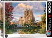 Eurographics Sagrada Família, Barcelona, Spanje - 1000 stukjes - 68×48cm - HDR Fotografie Legpuzzel