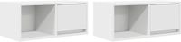 vidaXL Tv-meubelen 2 st 60x31x25,5 cm bewerkt hout wit