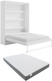 Vente-unique Bedkast hout wit 160 x 200 cm