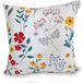 Onbekend Serie Taie d'oreiller en Coton 40x40 Blanc Rouge Turquoise Gris Prairie d'été