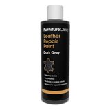 Furniture Clinic Reparatieverf en kleurverfrissing, zelfsluitende leerkleurstof voor snelle en eenvoudige leersanering, leren banken, autostoelen, leren schoenen (donkergrijs, 250 ml)