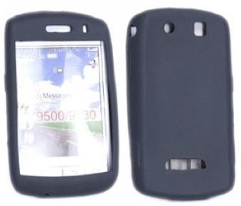 Logotrans 602001 - Mobiele telefoon behuizing - Zwart - Silicone - 9500/9530 Storm