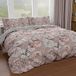 PETTI Artigiani Italiani Dekbedovertrek voor Frans bed 200 x 200 cm, dekbedovertrek microvezel met digitale print + 1 kussensloop 50 x 80 cm - Made in Italy - bloemen 17 poeder
