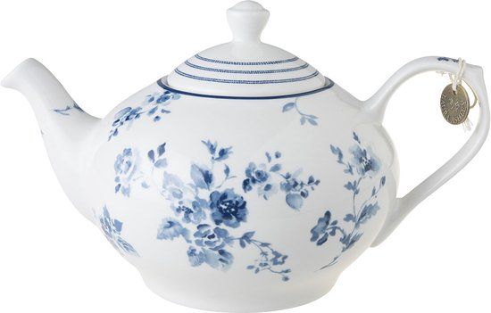 Laura Ashley Blueprint Collectables Theepot 1,6 liter - China Rose - Geschenkdoos