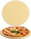Goodivery Set de briques rondes pour pizza et pain, beige, 38 cm