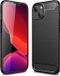 Techsuit Hoesje geschikt voor Apple iPhone 14 - Carbon Silicone Back Cover - Zwart